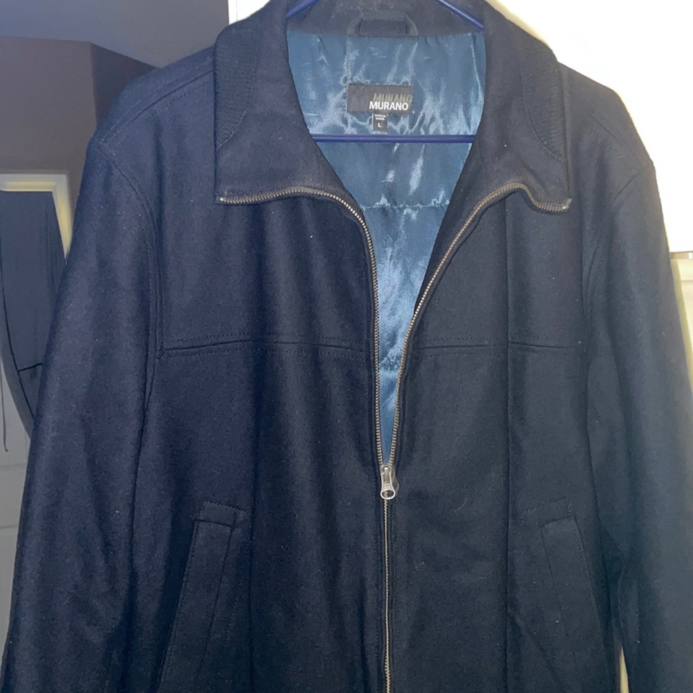Mens murano jacket, black, size large
